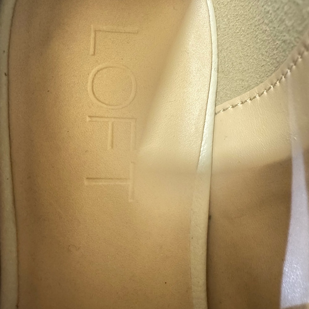 LOFT Cream Penny Loafers - Picture 4 of 5